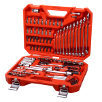 Набор инструментов 92 предмета слесарно-монтажный 1/2",1/4" 6-ти гран.в кейсе JTC