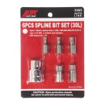 Набор бит 1/2" SPLINE с держателем М5-12 6 предметов JTC