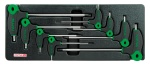 Набор отверток Torx с L-образной ручкой T10-T50, 8 предметов в ложементе TOPTUL  GAAT0812