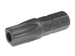 Бита TORX TS45Hх25мм 1/4" 5-ти гранная с отверстием JTC