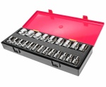 Набор головок торцевых 1/2" 6-ти гранных 08-32мм 22 предмета в кейсе JTC