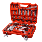 Набор инструментов 114 предметов слесарно-монтажный 1/2",1/4" 6-ти гран.в кейсе JTC