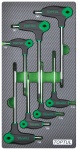 Набор отверток TORX с L-образной ручкой T10-T40, 7 пр, в мягком ложементе TOPTUL GEA0713