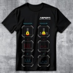 Футболка мужская АВРОРА. ПУЛЬС-MIG, чёрная