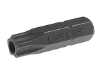 Бита TORX TS40Hх25мм 1/4" 5-ти гранная с отверстием JTC