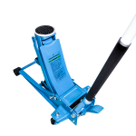 Домкрат подкатной, 75/505mm, 3 т, ножная педаль, 2 цилиндра, кардан